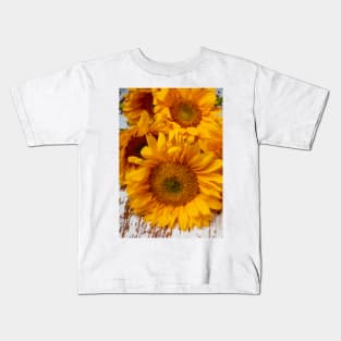 Sunflowers Fresh From The Garden Kids T-Shirt